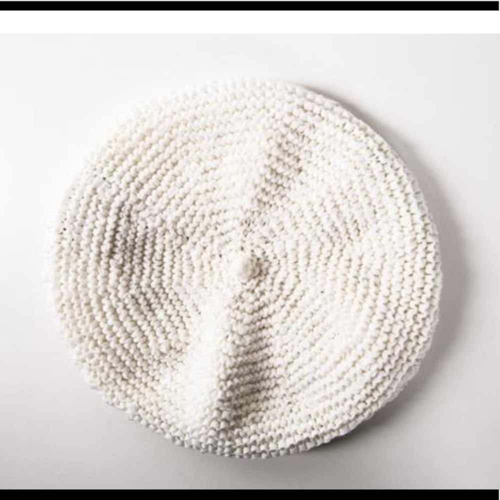 Patricia Underwood Cream Knit Hat